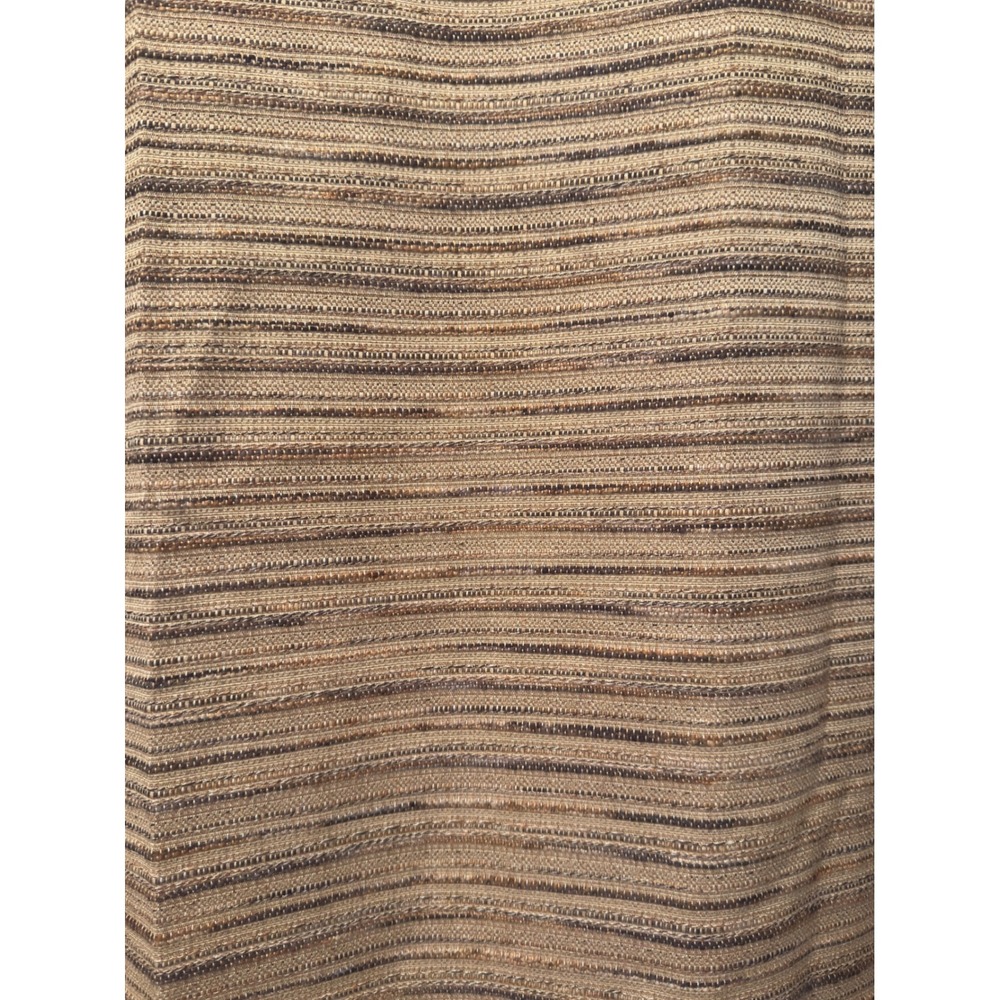 B. Smith with Style Shower Curtain OS Gold Tan Brown Woven Earthy Boho Rustic